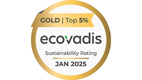 Guldmedalj från EcoVadis för Geberits hållbarhetsarbete (© Geberit) Guldmedalj från EcoVadis för Geberits hållbarhetsarbete (© Geberit)