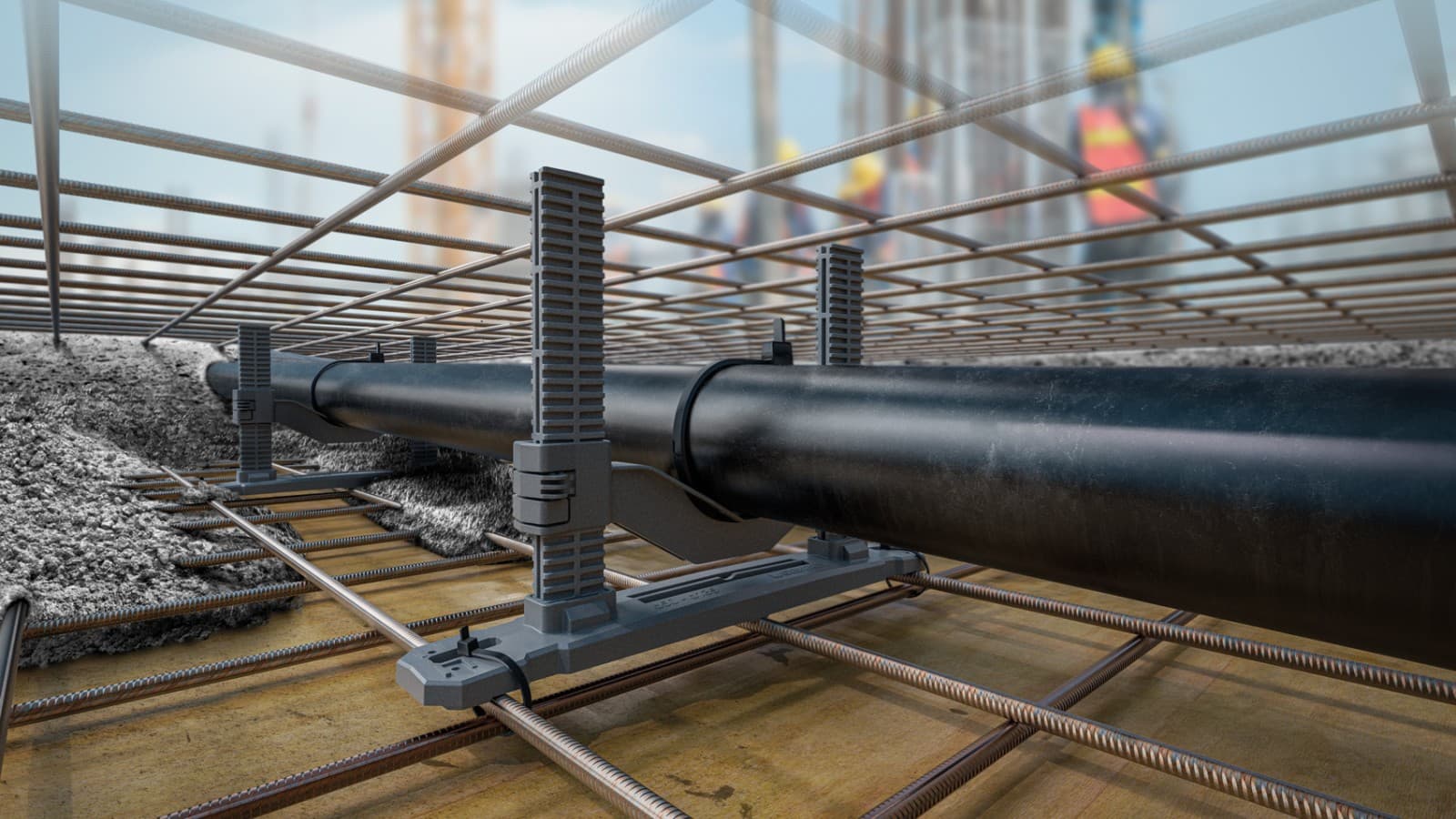 Geberit "cast in concrete" rörstöd Geberit "cast in concrete" rörstöd